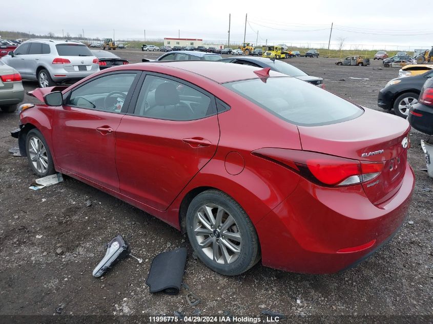 2014 Hyundai Elantra Se/Sport/Limited VIN: 5NPDH4AE9EH518372 Lot: 11996775