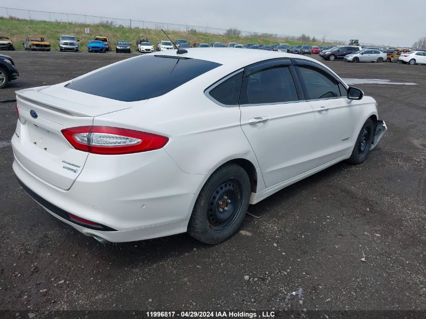 2013 Ford Fusion Hybrid Titanium VIN: 3FA6P0RU4DR286085 Lot: 11996817