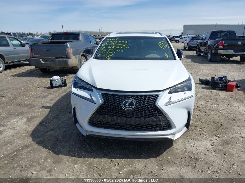 2016 Lexus Nx 200T VIN: JTJBARBZ4G2072062 Lot: 11996833