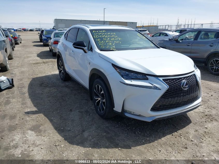 2016 Lexus Nx 200T VIN: JTJBARBZ4G2072062 Lot: 11996833