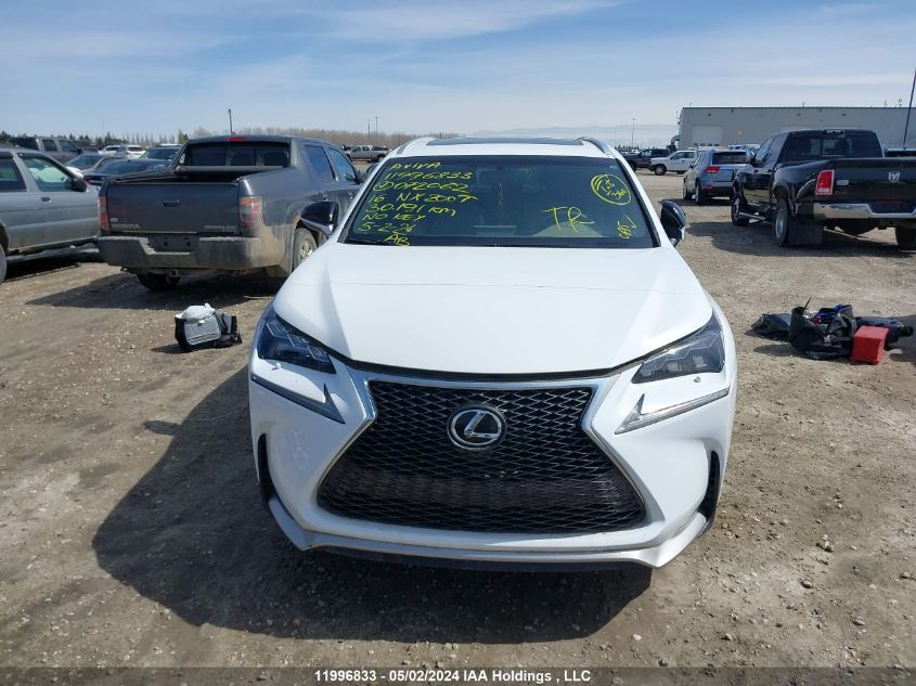 2016 Lexus Nx 200T VIN: JTJBARBZ4G2072062 Lot: 11996833