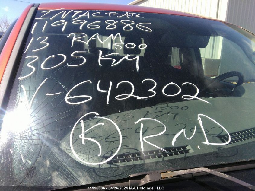 2013 Ram 1500 Slt VIN: 1C6RR7GGXDS642302 Lot: 11996886