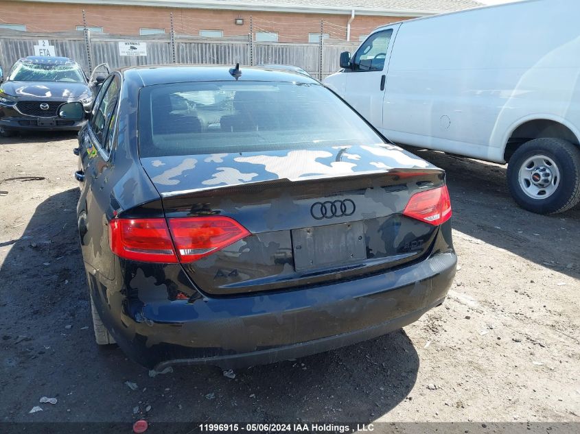 2009 Audi A4 VIN: WAULF68K09N019116 Lot: 11996915