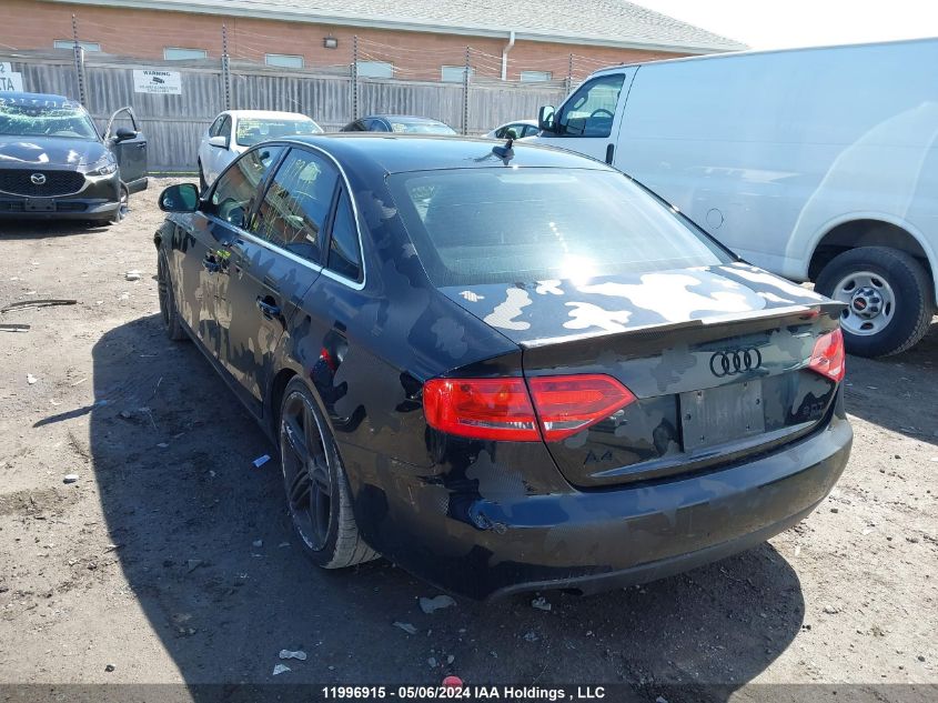 2009 Audi A4 VIN: WAULF68K09N019116 Lot: 11996915