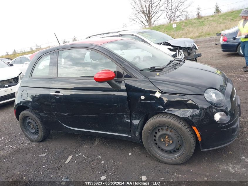 2015 Fiat 500 VIN: 3C3CFFAR7FT642405 Lot: 11996923