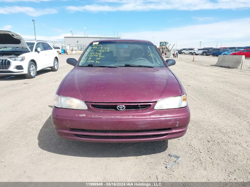 1998 Toyota Corolla VIN: 2T1BR12E7WC701906 Lot: 11996949