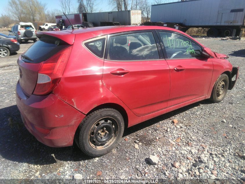 2013 Hyundai Accent VIN: KMHCU5AE1DU120294 Lot: 11997021