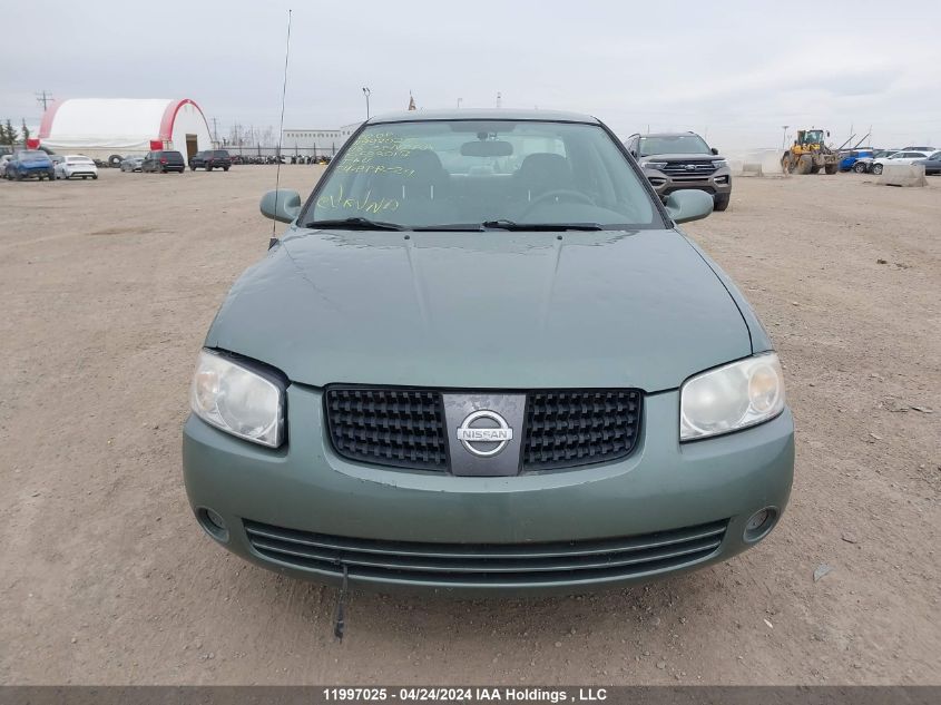 2006 Nissan Sentra 1.8/1.8S VIN: 3N1CB51D36L593017 Lot: 11997025