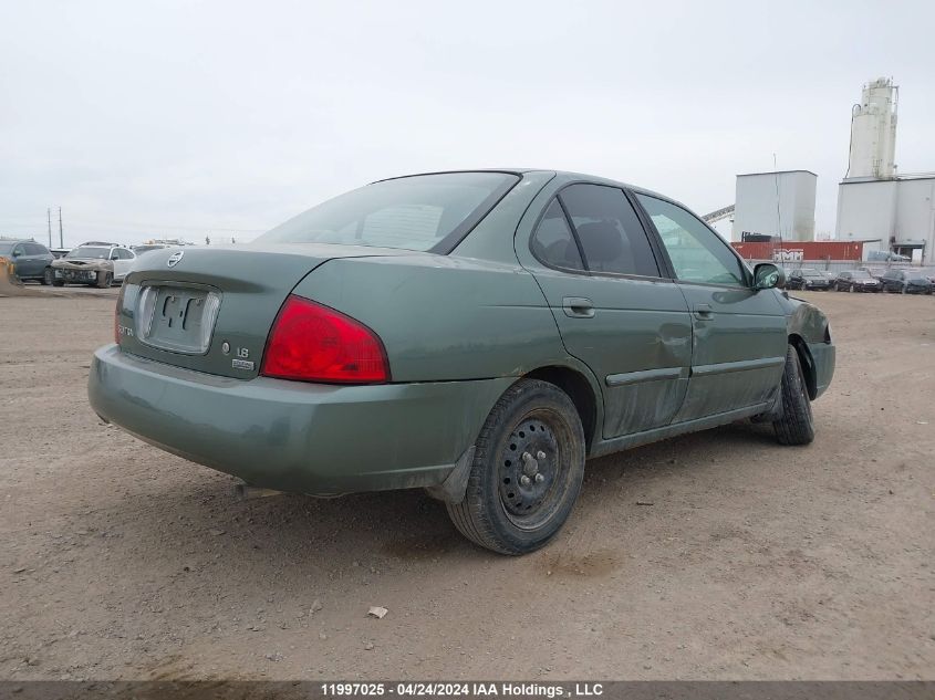 2006 Nissan Sentra 1.8/1.8S VIN: 3N1CB51D36L593017 Lot: 11997025