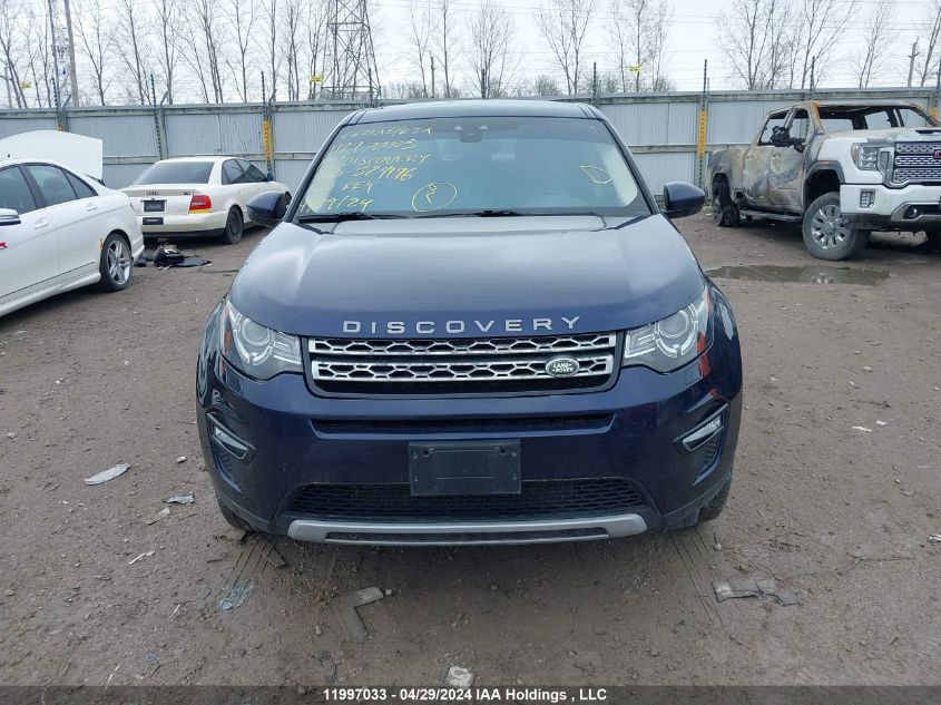 2015 Land Rover Discovery Sport Hse VIN: SALCR2BG4FH524196 Lot: 11997033