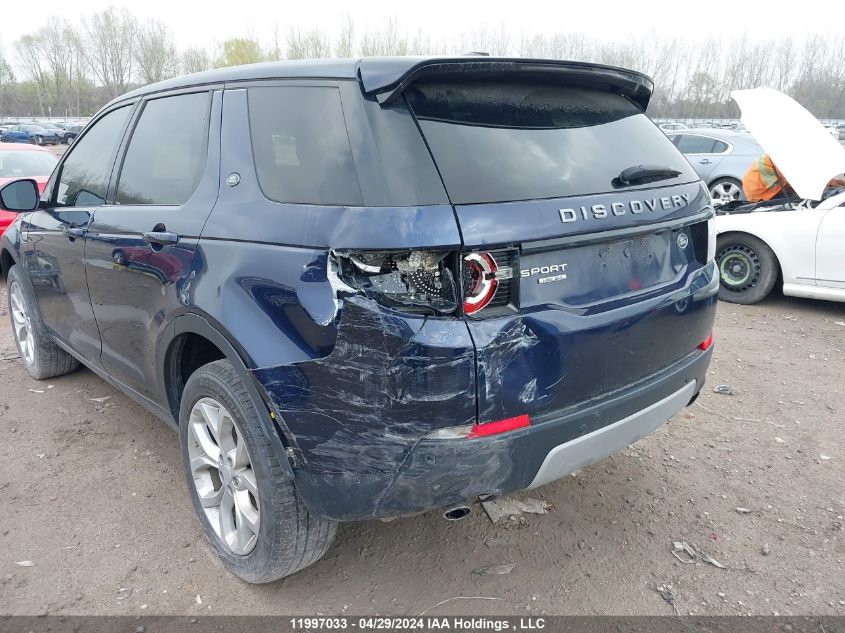 2015 Land Rover Discovery Sport Hse VIN: SALCR2BG4FH524196 Lot: 11997033