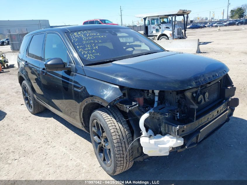 2017 Land Rover Discovery Sport Hse VIN: SALCR2BG4HH710422 Lot: 11997042