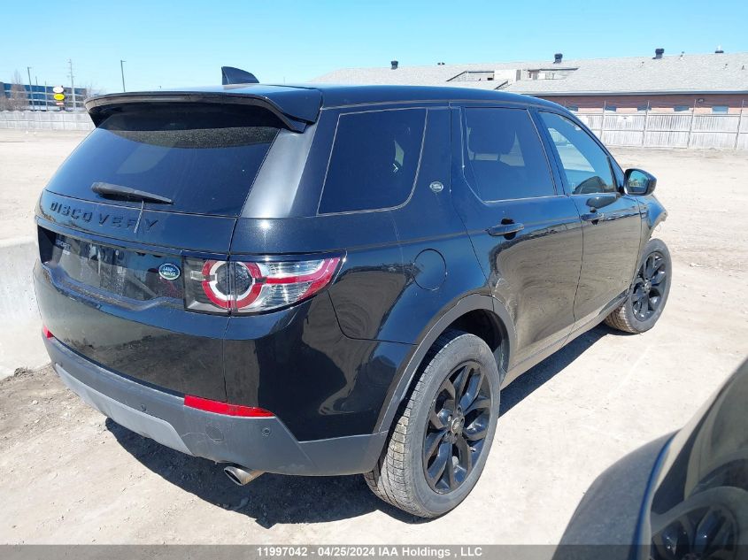 2017 Land Rover Discovery Sport Hse VIN: SALCR2BG4HH710422 Lot: 11997042