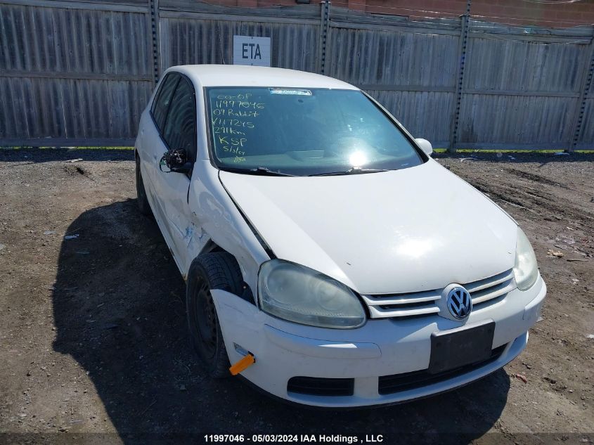 2009 Volkswagen Rabbit VIN: WVWDA71K89W117245 Lot: 11997046