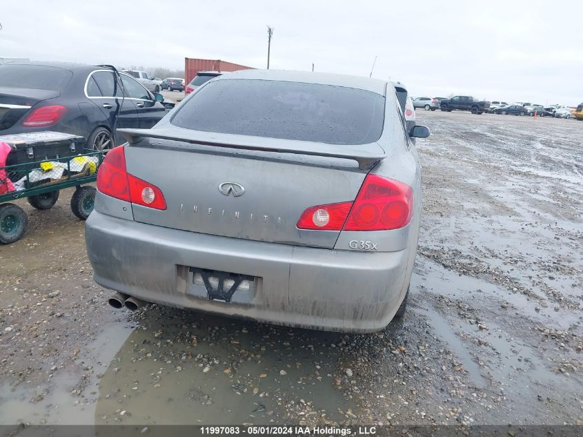 2006 Infiniti G35X VIN: JNKCV51F06M608387 Lot: 11997083