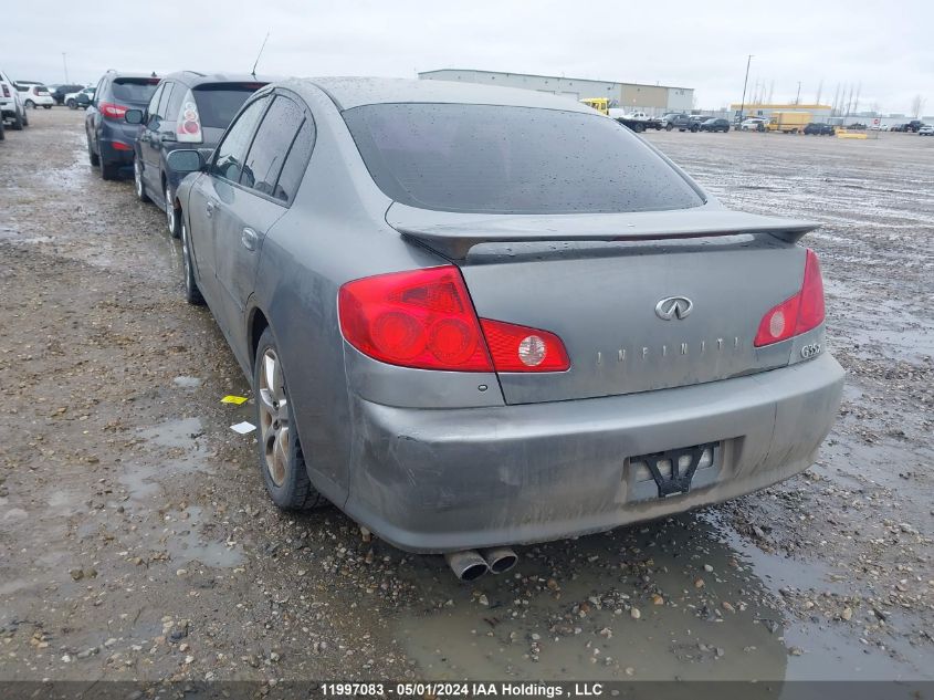 2006 Infiniti G35X VIN: JNKCV51F06M608387 Lot: 11997083