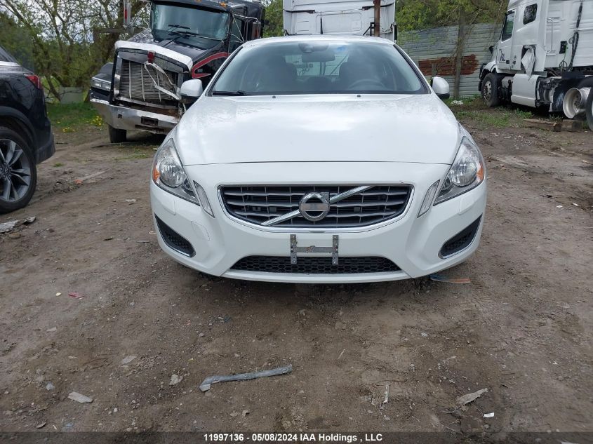 2012 Volvo S60 VIN: YV1622FS3C2100315 Lot: 11997136