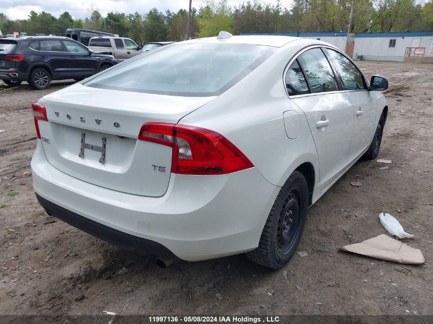 2012 Volvo S60 VIN: YV1622FS3C2100315 Lot: 11997136