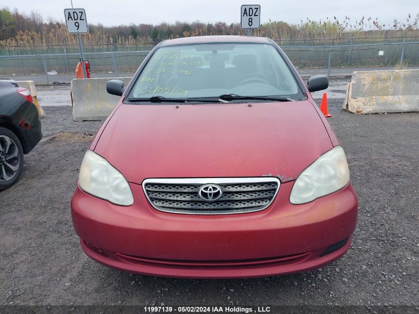 2008 Toyota Corolla Ce/Le/S VIN: 2T1BR32E68C860446 Lot: 11997139