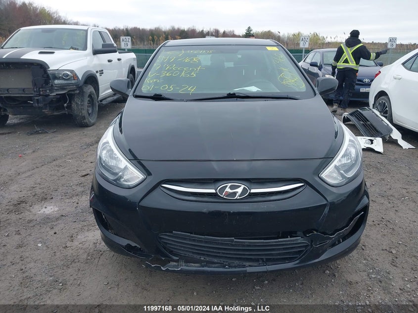 2017 Hyundai Accent Se VIN: KMHCT5AE5HU360165 Lot: 11997168