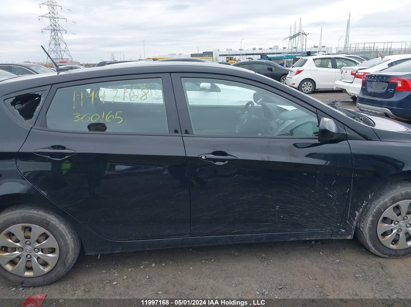 2017 Hyundai Accent Se VIN: KMHCT5AE5HU360165 Lot: 11997168