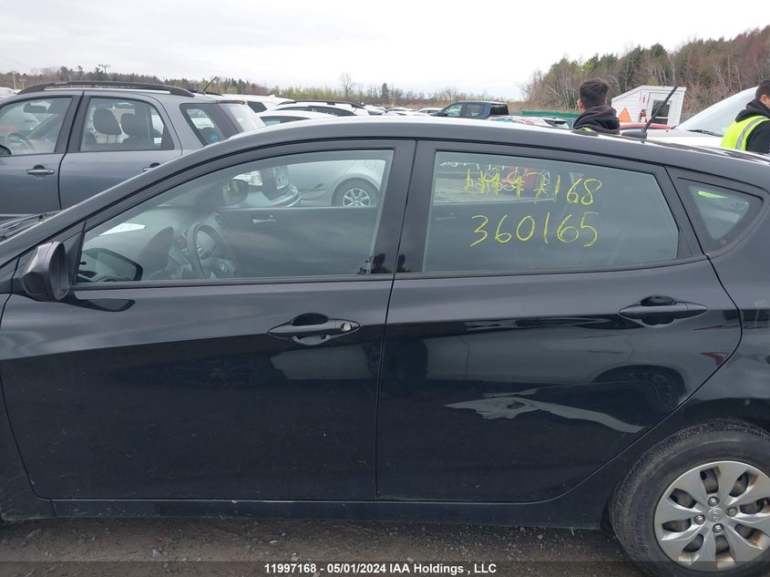 2017 Hyundai Accent Se VIN: KMHCT5AE5HU360165 Lot: 11997168