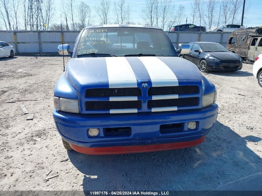 1996 Dodge Ram 1500 VIN: 1B7HC16Z7TS709233 Lot: 11997176