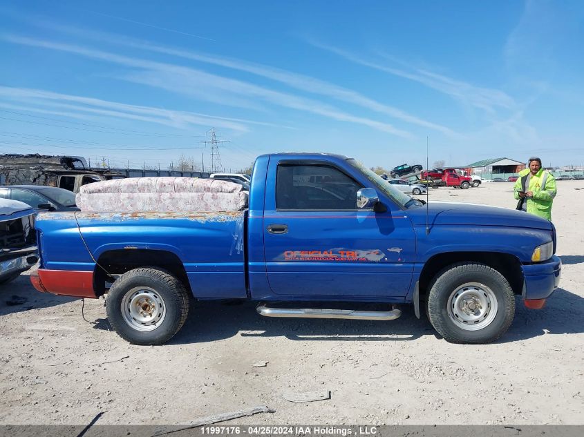 1996 Dodge Ram 1500 VIN: 1B7HC16Z7TS709233 Lot: 11997176