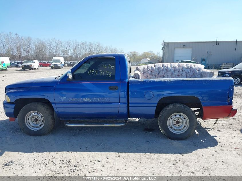 1996 Dodge Ram 1500 VIN: 1B7HC16Z7TS709233 Lot: 11997176