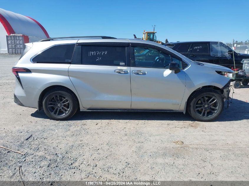 2021 Toyota Sienna Le/Xle/Xse/Limited/Platinum VIN: 5TDGSKFC7MS028516 Lot: 11997178