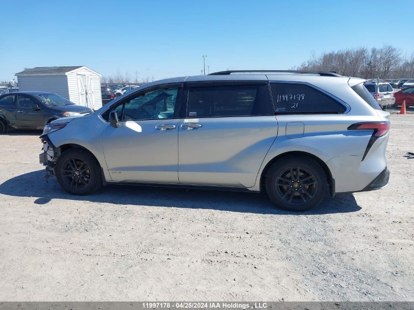 2021 Toyota Sienna Le/Xle/Xse/Limited/Platinum VIN: 5TDGSKFC7MS028516 Lot: 11997178