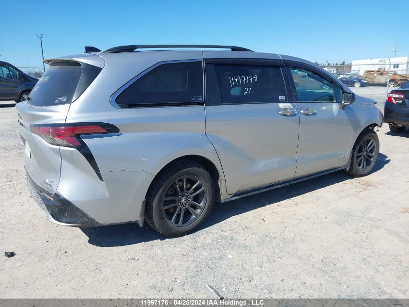 2021 Toyota Sienna Le/Xle/Xse/Limited/Platinum VIN: 5TDGSKFC7MS028516 Lot: 11997178