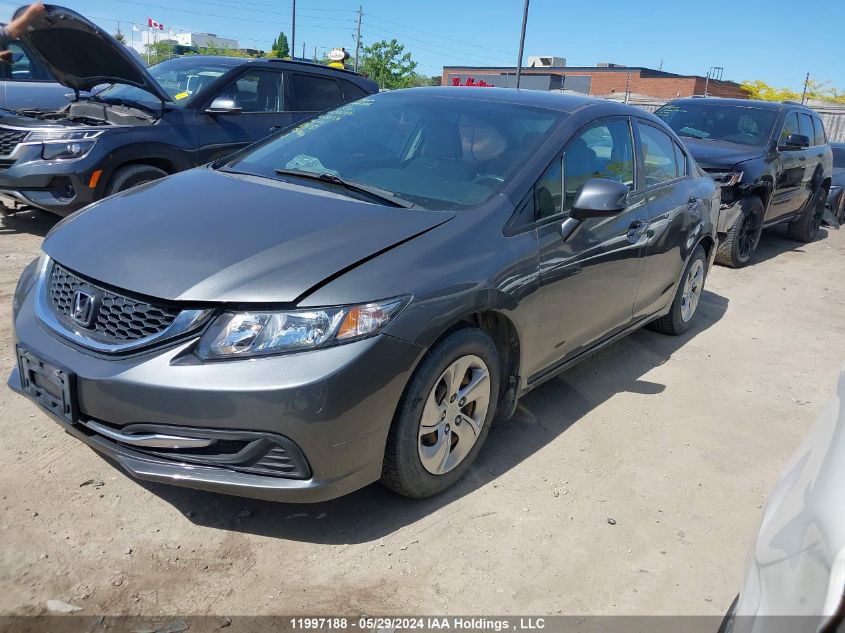 2013 Honda Civic Sdn VIN: 2HGFB2F42DH030971 Lot: 11997188