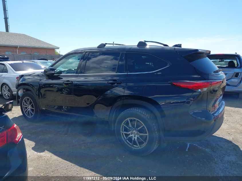 2022 Toyota Highlander Hybrid Xle VIN: 5TDGBRCH1NS543487 Lot: 11997212