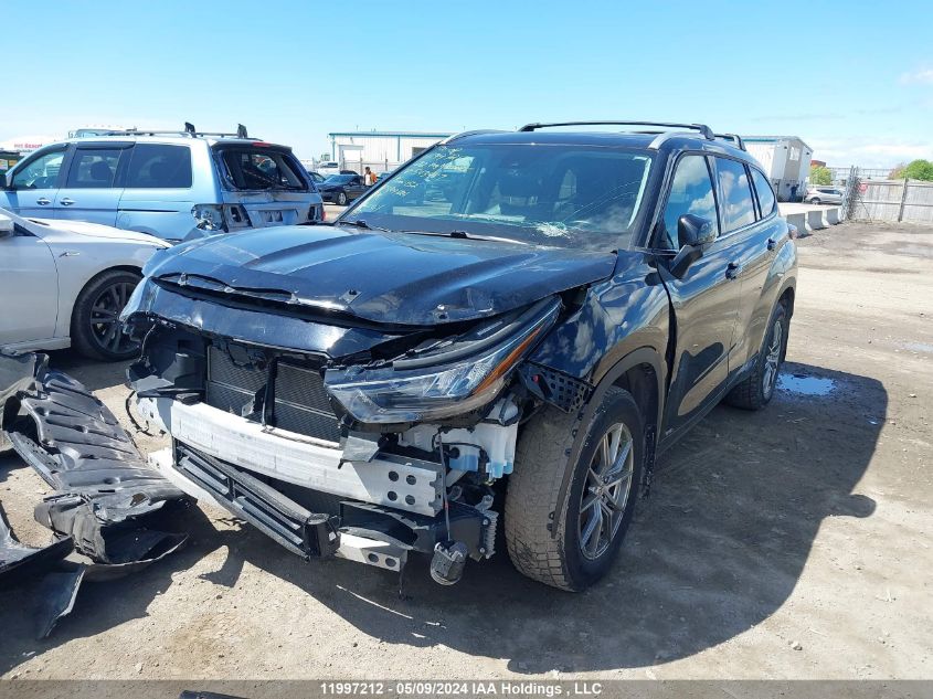 2022 Toyota Highlander Hybrid Xle VIN: 5TDGBRCH1NS543487 Lot: 11997212