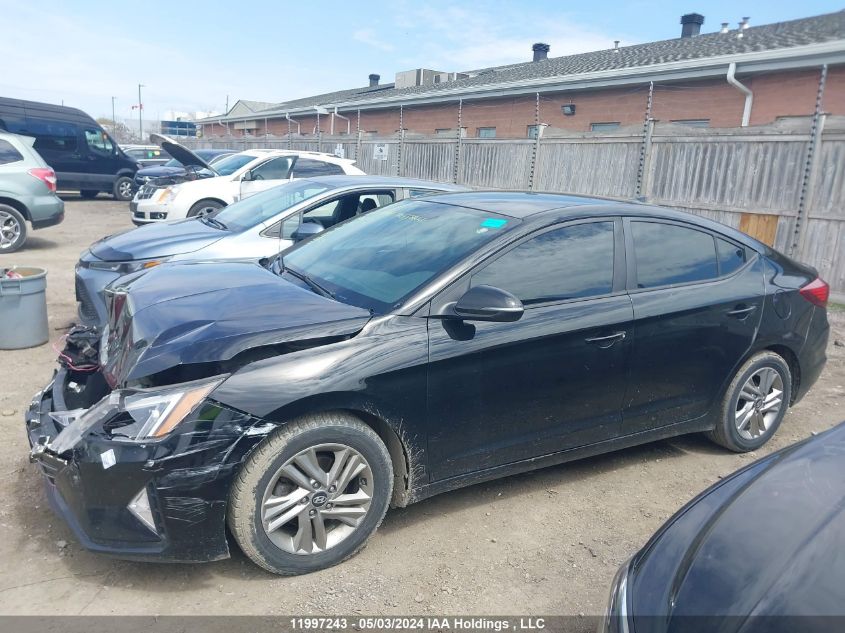 2019 Hyundai Elantra Preferred VIN: KMHD84LF2KU750296 Lot: 11997243