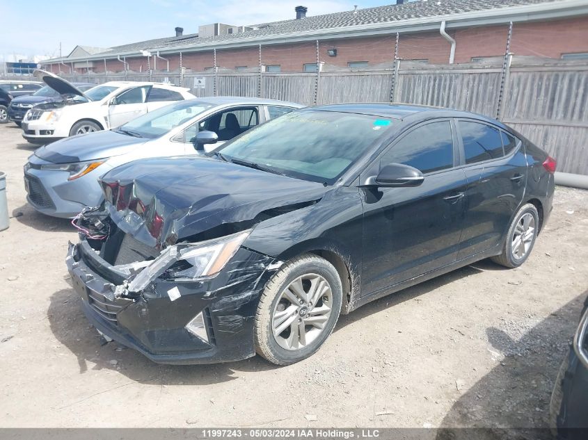 2019 Hyundai Elantra Preferred VIN: KMHD84LF2KU750296 Lot: 11997243