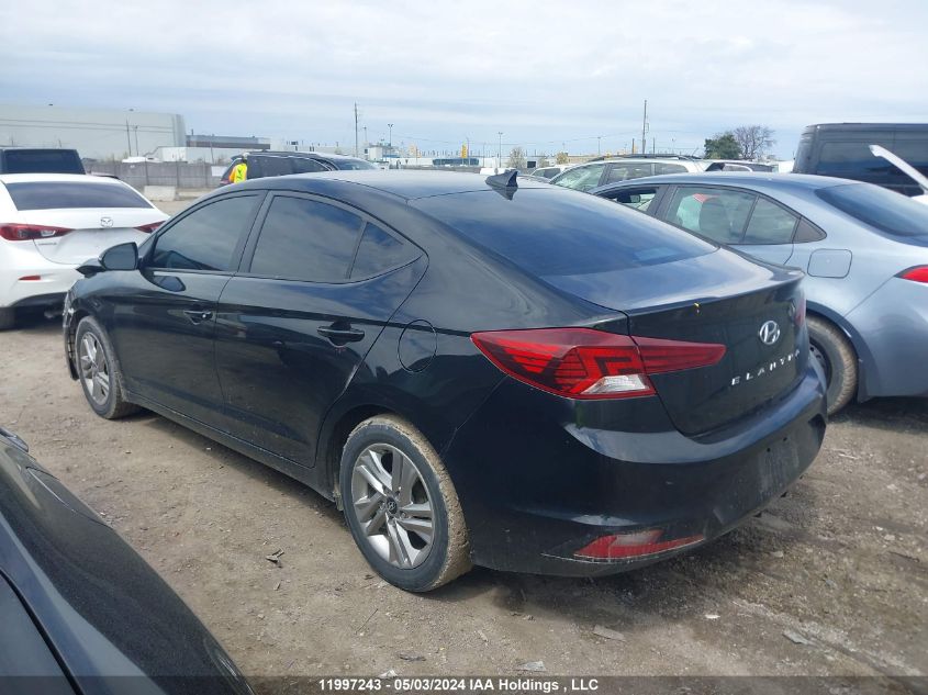 2019 Hyundai Elantra Preferred VIN: KMHD84LF2KU750296 Lot: 11997243