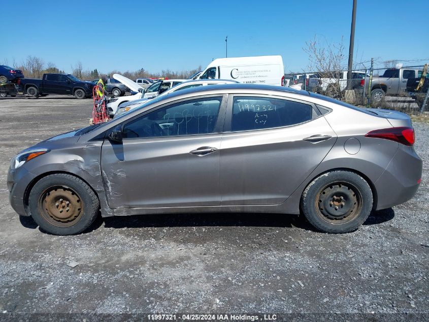 2016 Hyundai Elantra Gl VIN: 5NPDH4AE6GH672086 Lot: 11997321