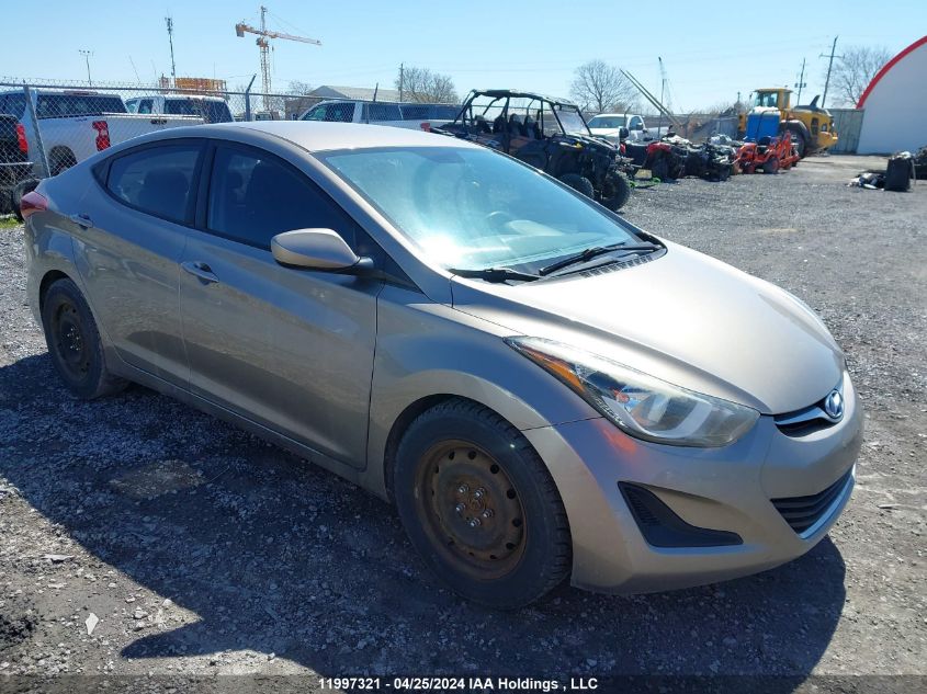 2016 Hyundai Elantra Gl VIN: 5NPDH4AE6GH672086 Lot: 11997321