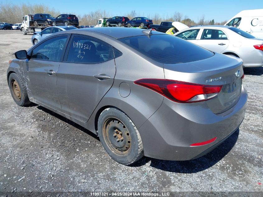 2016 Hyundai Elantra Gl VIN: 5NPDH4AE6GH672086 Lot: 11997321