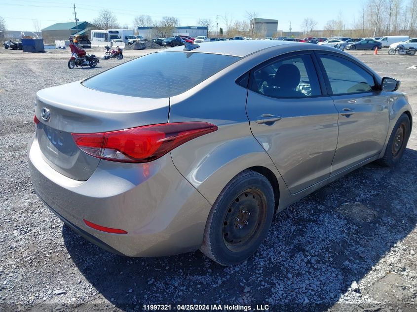 2016 Hyundai Elantra Gl VIN: 5NPDH4AE6GH672086 Lot: 11997321