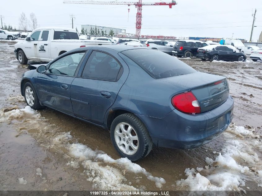 2002 Chrysler Neon VIN: 1C3ES46C82D631653 Lot: 11997325