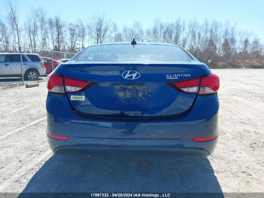 2016 Hyundai Elantra Sport Appearance VIN: KMHDH4AE3GU598577 Lot: 11997332