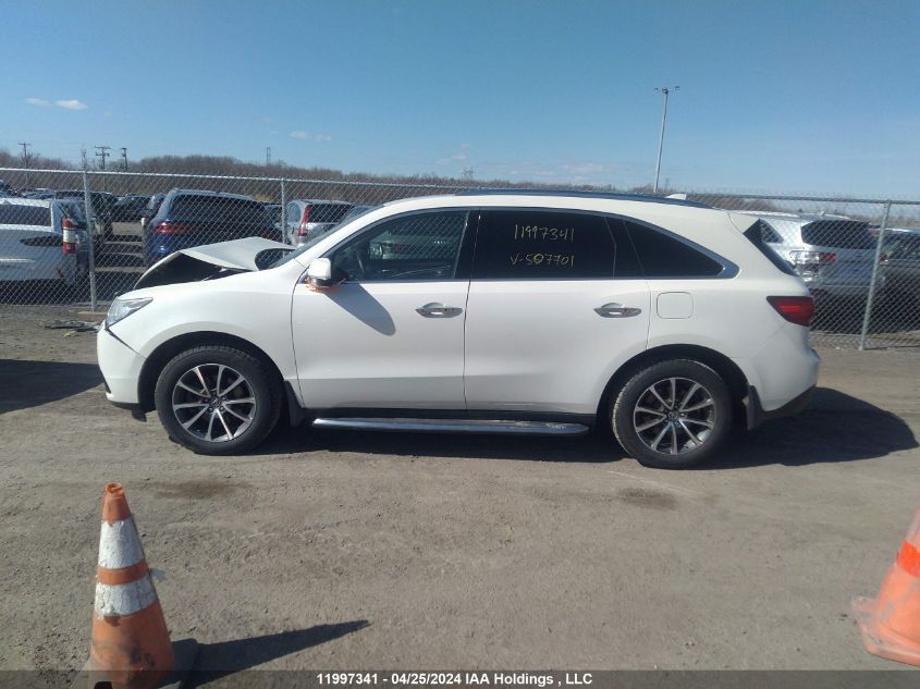 2016 Acura Mdx VIN: 5FRYD4H86GB507701 Lot: 11997341