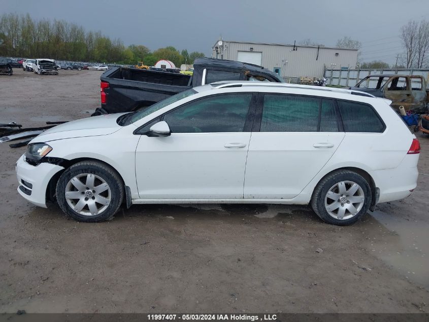 2015 Volkswagen Golf Sportwagen Tdi S/Tdi Se/Tdi Sel VIN: 3VWCA7AU7FM503600 Lot: 11997407