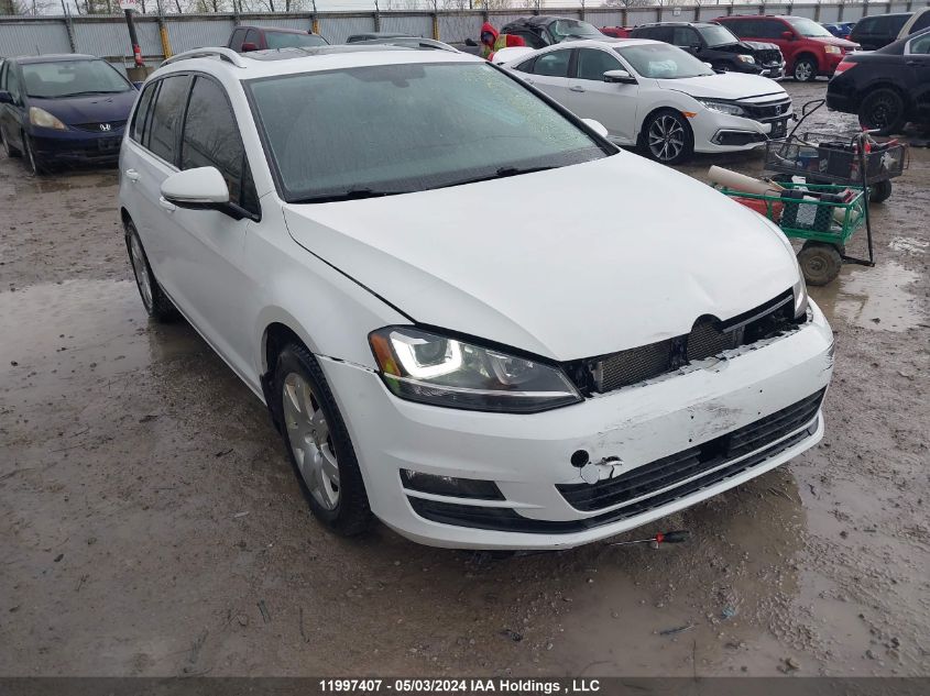 2015 Volkswagen Golf Sportwagen Tdi S/Tdi Se/Tdi Sel VIN: 3VWCA7AU7FM503600 Lot: 11997407