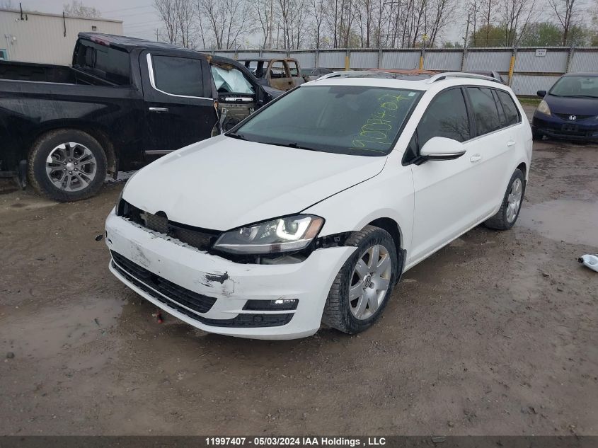 2015 Volkswagen Golf Sportwagen Tdi S/Tdi Se/Tdi Sel VIN: 3VWCA7AU7FM503600 Lot: 11997407