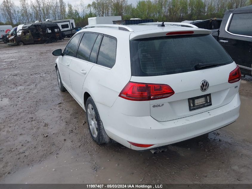 2015 Volkswagen Golf Sportwagen Tdi S/Tdi Se/Tdi Sel VIN: 3VWCA7AU7FM503600 Lot: 11997407