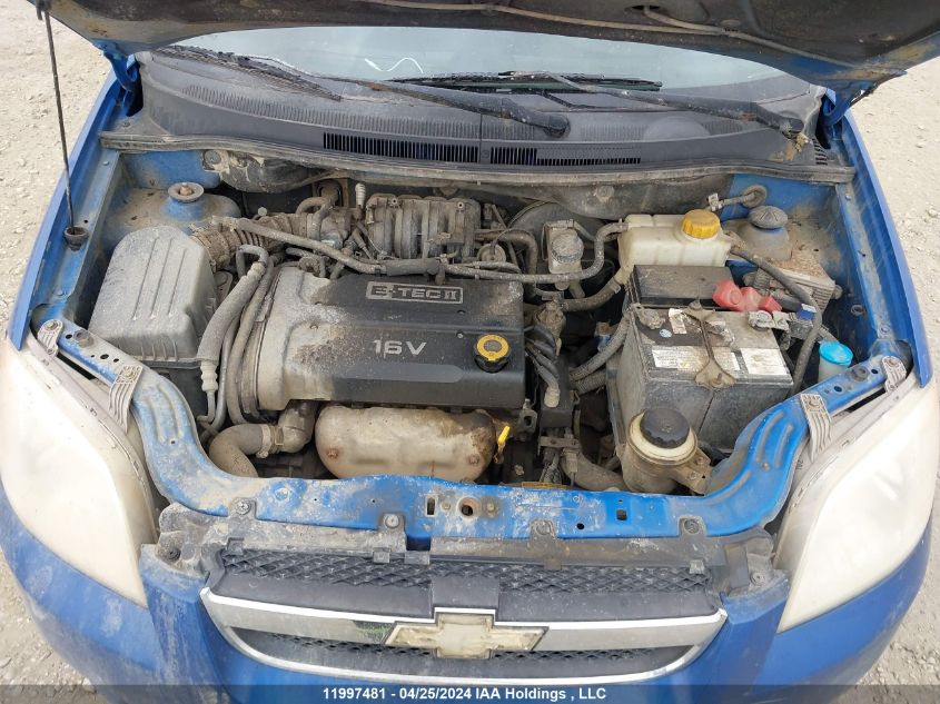 2007 Chevrolet Aveo VIN: KL1TG55697B187442 Lot: 11997481